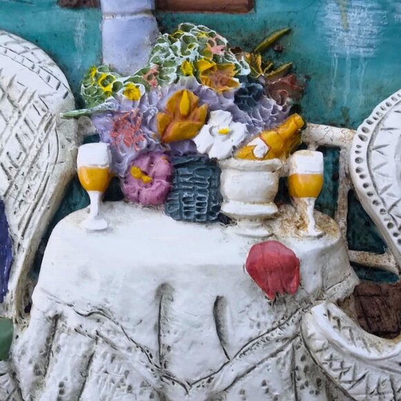 Sharie Hatchet Bohlman Room with a View "TROPICAL HIEDAWAY"" 3D Relief Painting - Picture 7 of 8